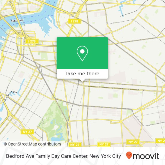 Bedford Ave Family Day Care Center map