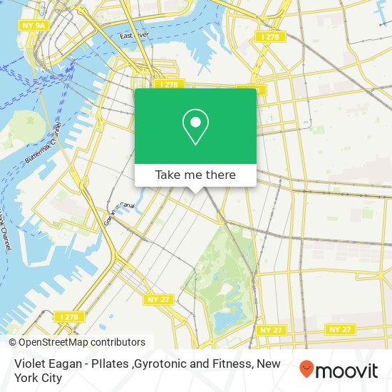 Violet Eagan - PIlates ,Gyrotonic and Fitness map