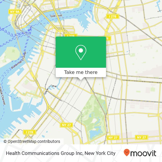Health Communications Group Inc map