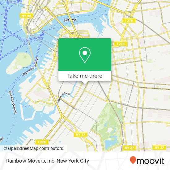 Mapa de Rainbow Movers, Inc