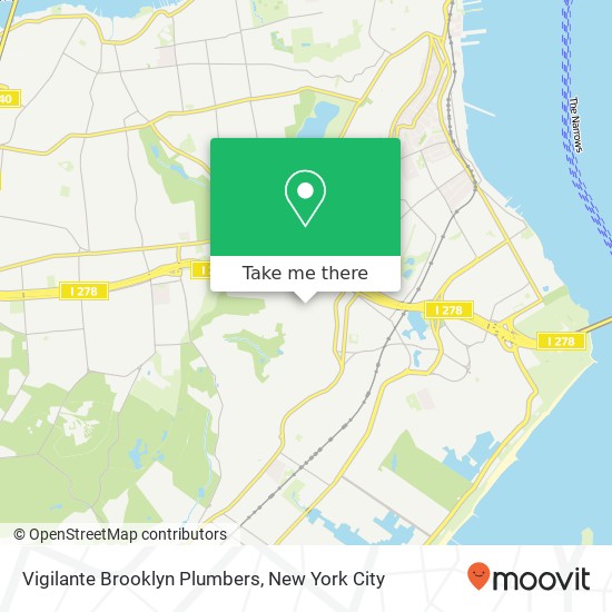 Vigilante Brooklyn Plumbers map