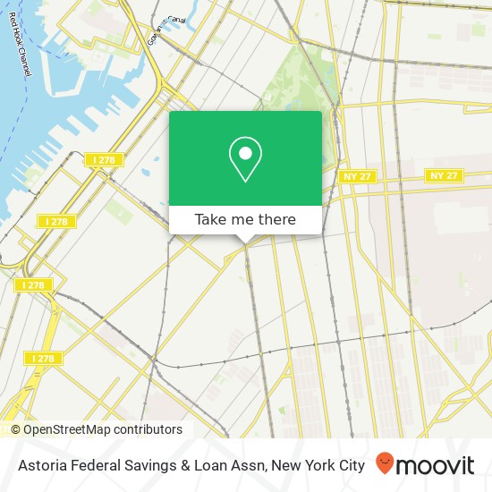 Mapa de Astoria Federal Savings & Loan Assn
