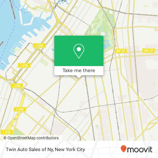 Mapa de Twin Auto Sales of Ny