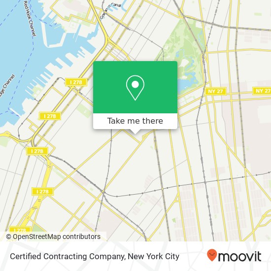 Certified Contracting Company map