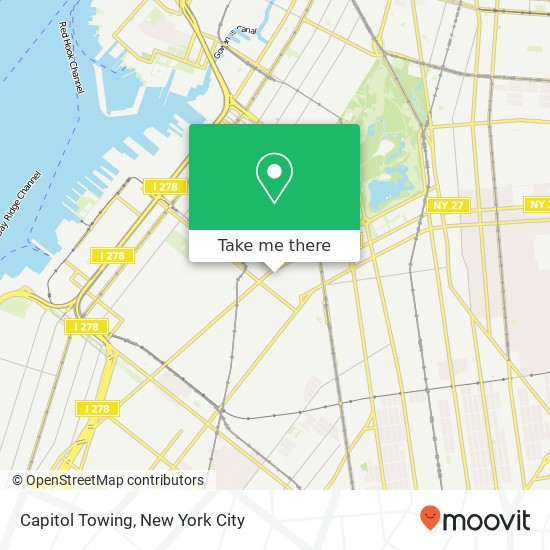 Capitol Towing map