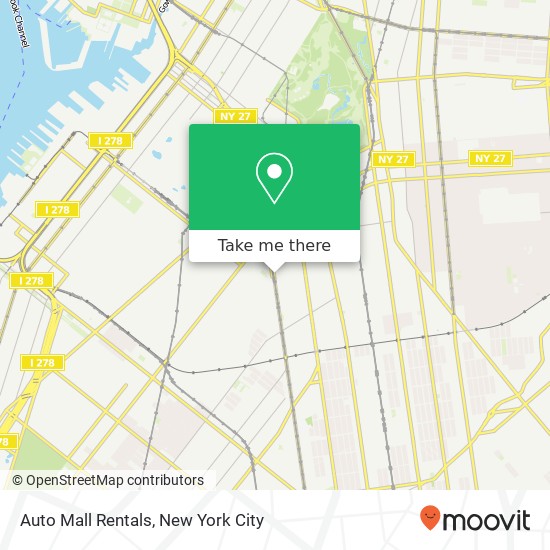 Auto Mall Rentals map