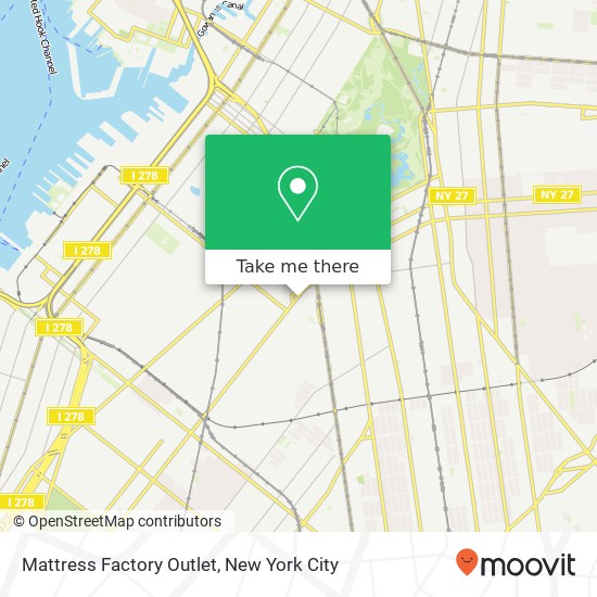 Mapa de Mattress Factory Outlet