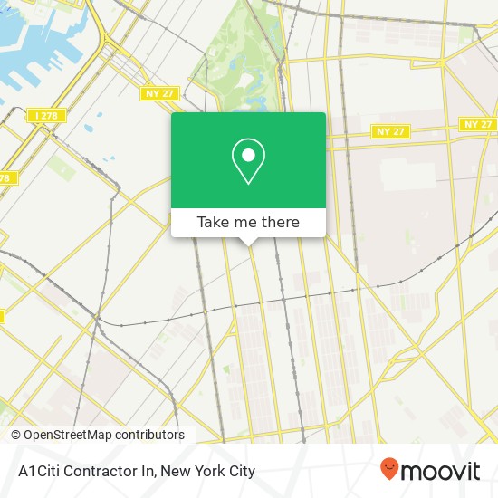 A1Citi Contractor In map