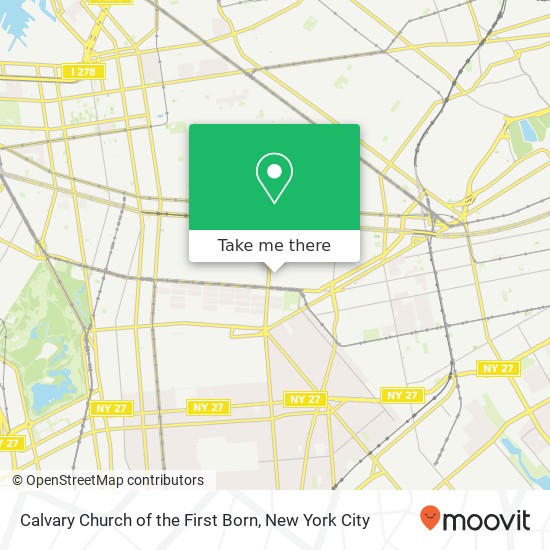 Mapa de Calvary Church of the First Born