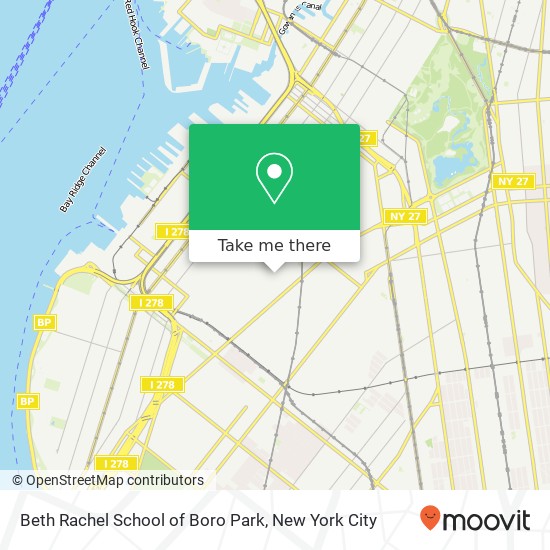 Mapa de Beth Rachel School of Boro Park