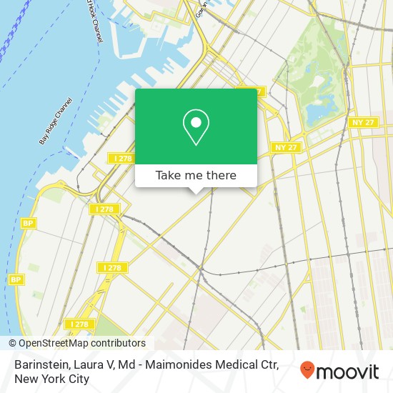 Mapa de Barinstein, Laura V, Md - Maimonides Medical Ctr