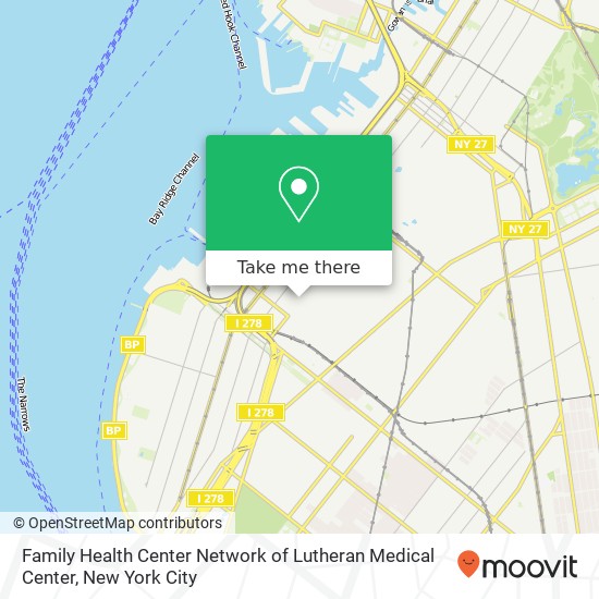 Family Health Center Network of Lutheran Medical Center map