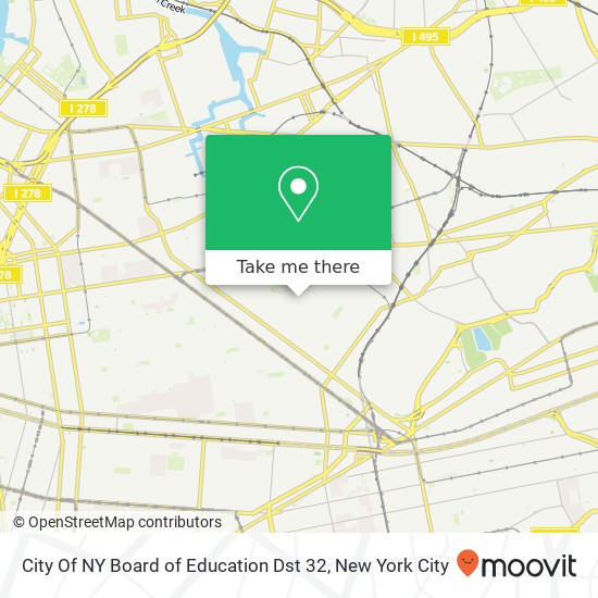 City Of NY Board of Education Dst 32 map