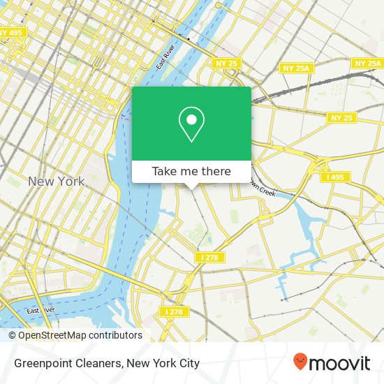 Greenpoint Cleaners map