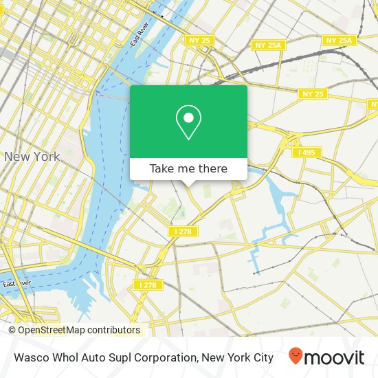 Wasco Whol Auto Supl Corporation map