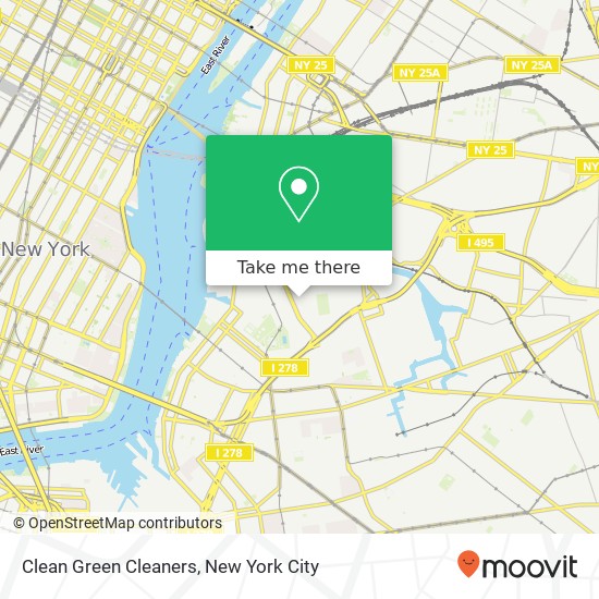Clean Green Cleaners map