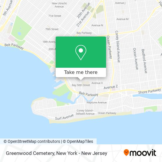 Greenwood Cemetery map