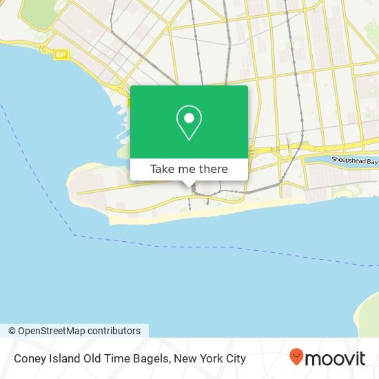 Mapa de Coney Island Old Time Bagels