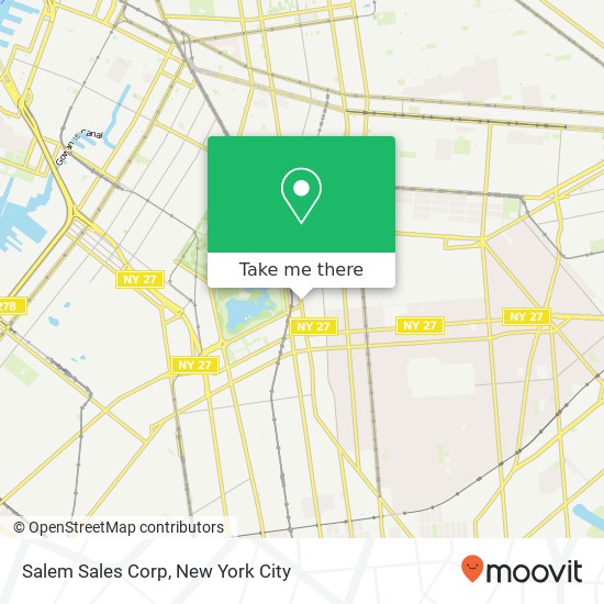 Salem Sales Corp map