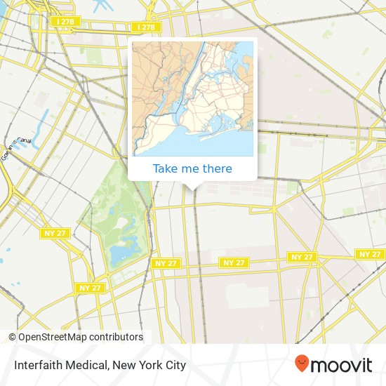 Mapa de Interfaith Medical