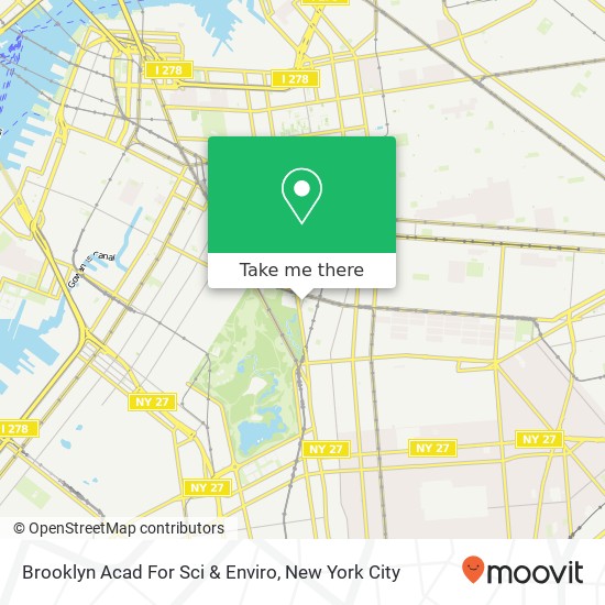 Brooklyn Acad For Sci & Enviro map