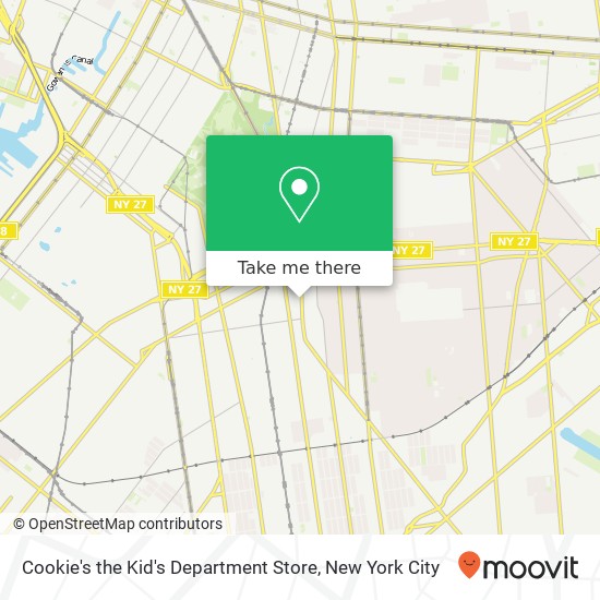 Cookie's the Kid's Department Store map