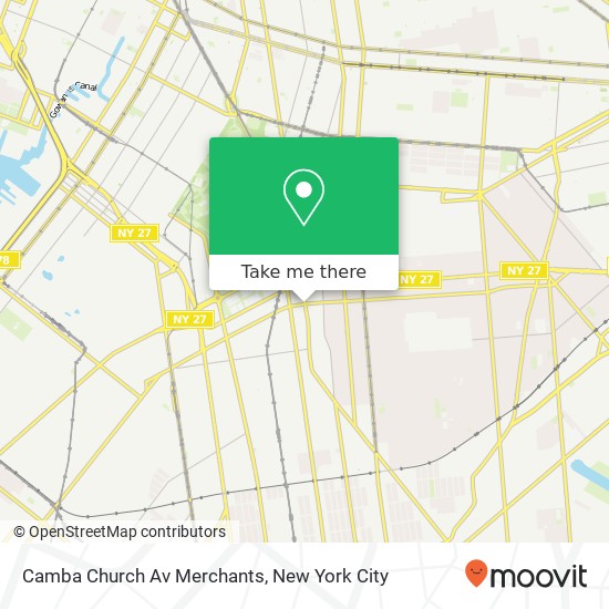 Mapa de Camba Church Av Merchants