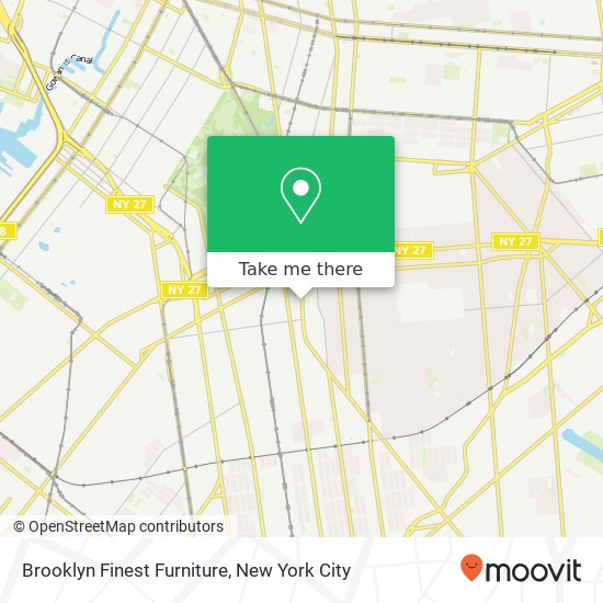 Brooklyn Finest Furniture map