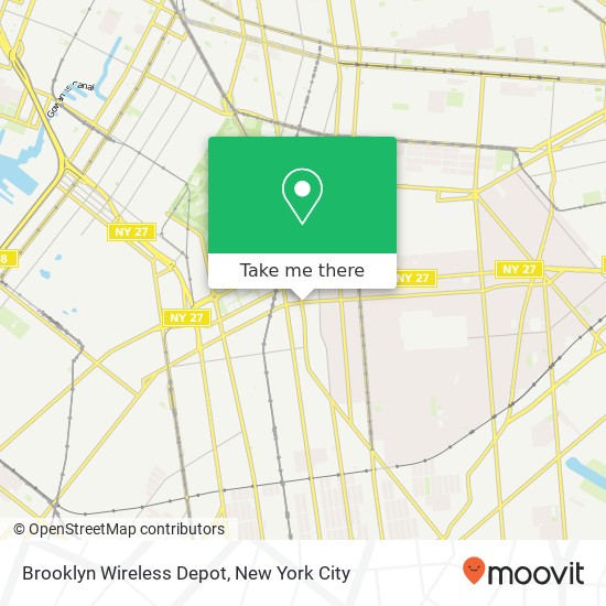 Mapa de Brooklyn Wireless Depot