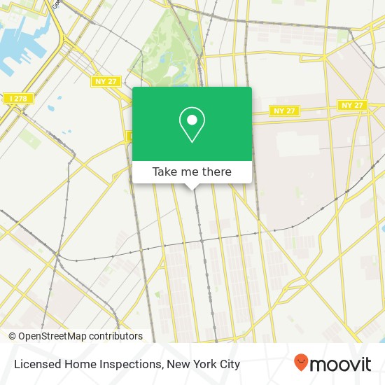 Licensed Home Inspections map