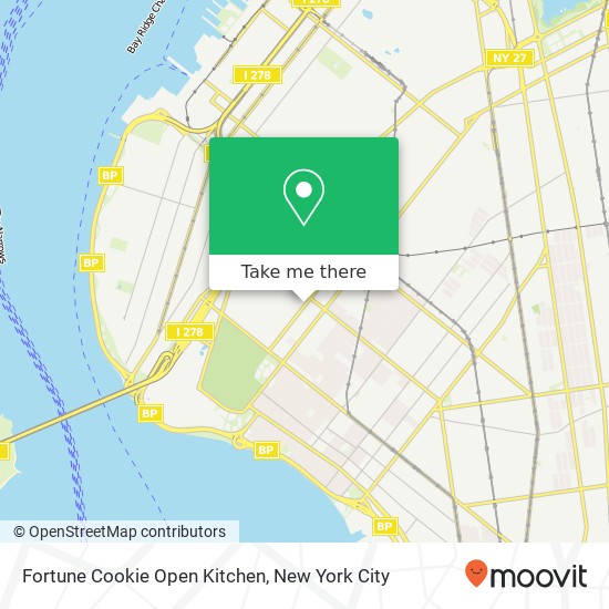 Mapa de Fortune Cookie Open Kitchen