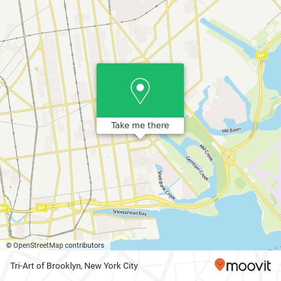 Tri-Art of Brooklyn map