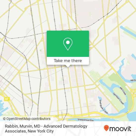 Rabbin, Murvin, MD - Advanced Dermatology Associates map