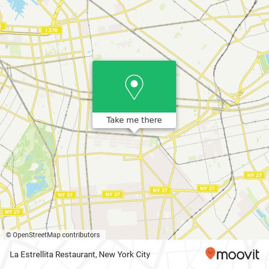 La Estrellita Restaurant map