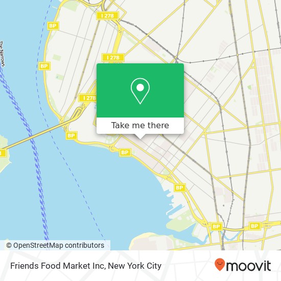 Friends Food Market Inc map