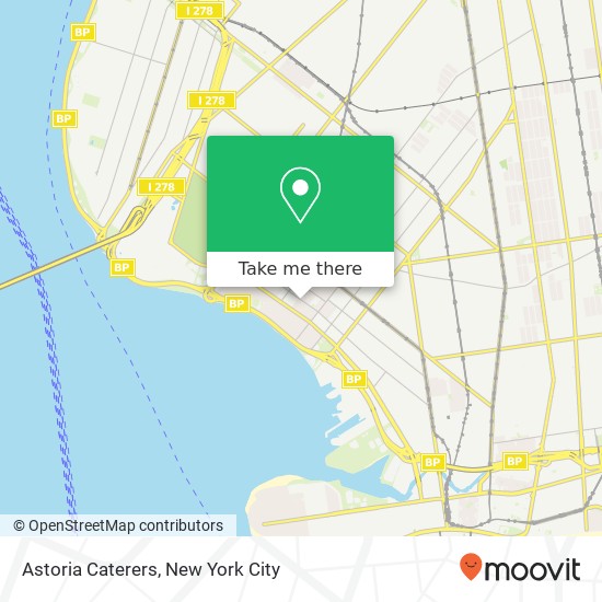 Astoria Caterers map