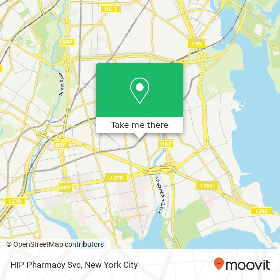 HIP Pharmacy Svc map