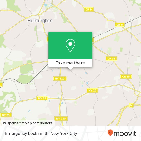 Mapa de Emergency Locksmith