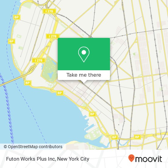 Mapa de Futon Works Plus Inc