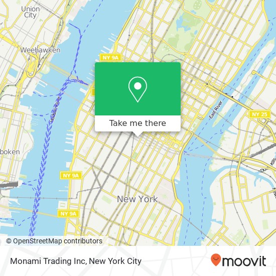 Monami Trading Inc map