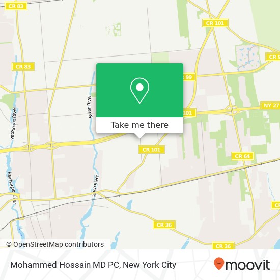 Mapa de Mohammed Hossain MD PC