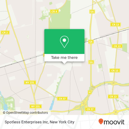 Spotless Enterprises Inc map
