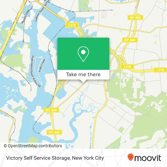 Mapa de Victory Self Service Storage