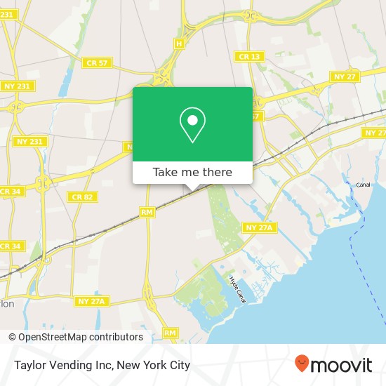 Taylor Vending Inc map