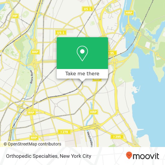 Orthopedic Specialties map