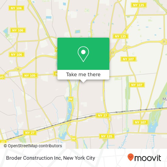 Mapa de Broder Construction Inc