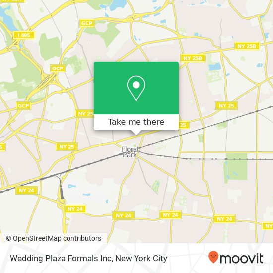 Mapa de Wedding Plaza Formals Inc
