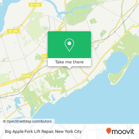 Big Apple Fork Lift Repair map