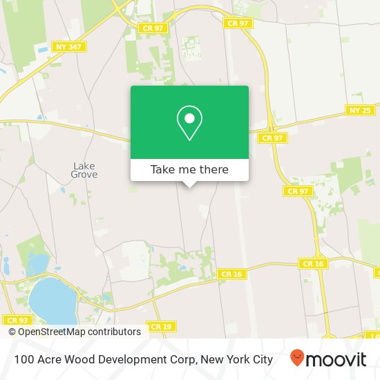 Mapa de 100 Acre Wood Development Corp