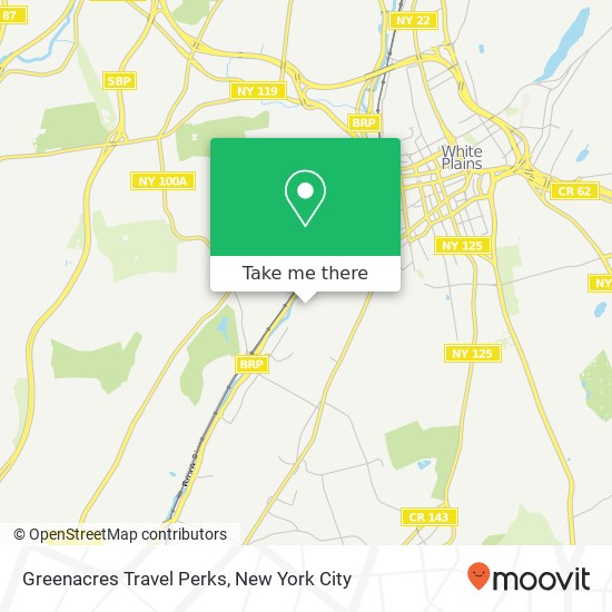 Greenacres Travel Perks map